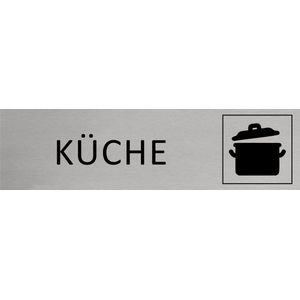 CombiCraft Aluminium Deurbordje ""Küche "" 165x45mm met tape