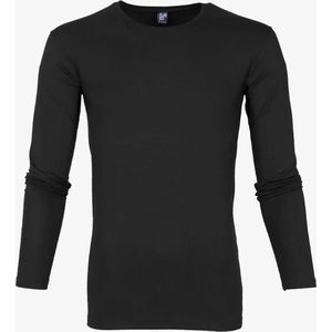 Alan Red - Milton Longsleeve Shirt Zwart - XXL - Body-fit