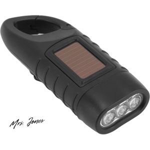 Mrs. Jones Nood-LED-Licht op Zonne-energie Handcrank Draagbare Zaklamp Oplaadbaar Draagbaar met Slotvanger Rechte Spiraalvormige Trimbits .