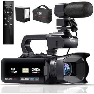 Videocamera 4K 64 MP 18x Digitale Zoom Vlogcamera 4 Inch Touchscreen Microfoon Afstandsbediening Invullicht Professionele Opnamecamcorder