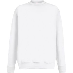 Fruit Of The Loom Heren Lichtgewicht Set-In Sweatshirt (Wit)