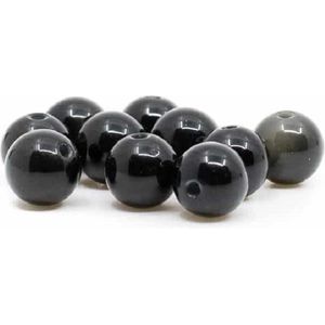 Edelsteen Losse Kralen Zwarte Onyx – 10 stuks (6 mm)