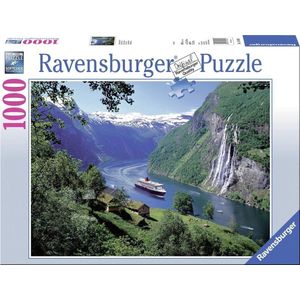 Noorse Fjord Puzzel (1000 stukjes, Landschappen)