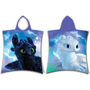 Hoe Tem je een Draak Poncho Toothless & Light Fury - 50 x 110 cm - Katoen