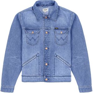 Wrangler 124mj Regular Spijkerjasje Blauw S Man