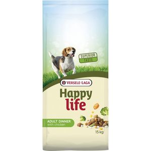 Happy Life Adult - Chicken Dinner - Hondenvoer - 15 kg