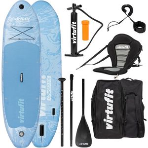 VirtuFit Supboard Cruiser 305 - Azure Blue - Met Kajak zitje, accessoires en draagtas