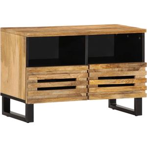 vidaXL - Tv-meubel - 70x34x46 - cm - massief - ruw - mangohout