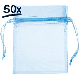 50 organza zakjes (12x15)cm met trekkkoord | cadeauzakjes | caseautasje | snoepzakje | bruiloft | bedankje | weggeefgeschenk | feestartikel | knutsel | hobby | versiering | feestdecoratie