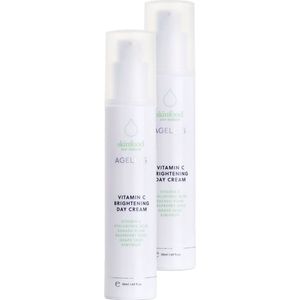 SKINFOOD NZ AGELESS Skincare Vitamine C Brightening Day Cream - Dagcrème - Voor Mature Huid - Vegan & Dierproefvrij - 2 x 50ml