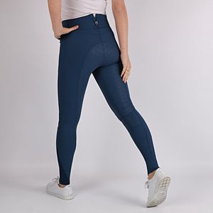 Montar Rijbroek Montar Highwaist Megan 2.0 Full Grip Middenblauw