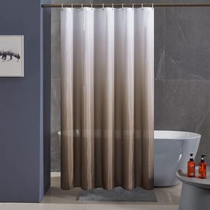 Antischimmel Douchegordijn voor bad in Badkamer 180x180cm Textielgordijnen van stof Waterdicht Wasbaar Wit voor Taupe met 12 Douchegordijnen.