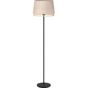 EGLO Tabley Vloerlamp - E27 - 153 cm - Natuur/Bruin/Zwart - Textiel