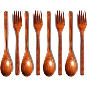 Houten keukengerei - Keukengerei set - Houder - Keukengerei Set Met Houder - Kookgerei Set Hout - Houten Spatel - Spatelpot - Lepelpot - Spatelset -