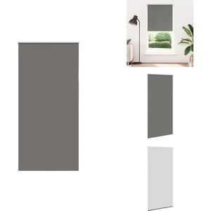 vidaXL Rolgordijn - Rolgordijnen - Dag- En Nachtgordijn - Verduisterend Rolgordijn - Rolgordijn verduisterend 105x210 cm stofbreedte 100,7 cm grijs