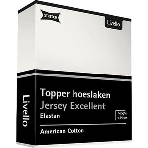 Livello Hoeslaken Topper Jersey Excellent Offwhite 250 gr 120x200 t/m 130x220