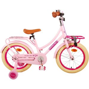 Volare Excellent Kinderfiets - Meisjes - 16 inch - Roze - 95% afgemonteerd