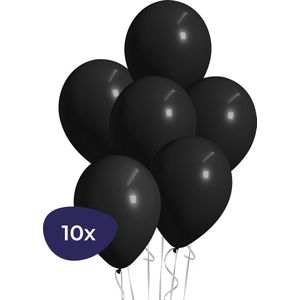 Zwarte Ballonnen - Helium Ballonnen - Halloween Decoratie - Verjaardag Versiering - 10 stuks
