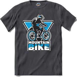 Mountain Bike | Mountain Bike - Fiets - Bicycle - T-Shirt - Unisex - Mouse Grey - Maat XL