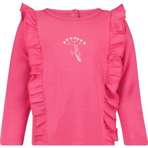 4PRESIDENT T-shirt meisjes - Neon Pink - Maat 116 - Meiden shirt