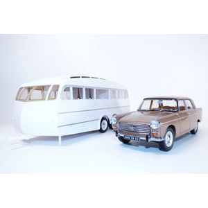Peugeot 404 + Caravan Hénon 1965 - 1:18 - Norev