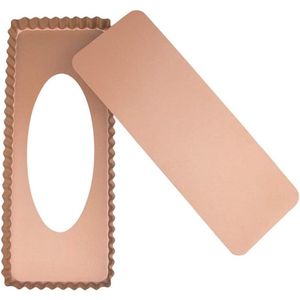 Tartevorm met afneembare bodem - rechthoekige fruitcakevorm - antiaanbaklaag - bakvorm - taartvorm - Pie tartelette vormen