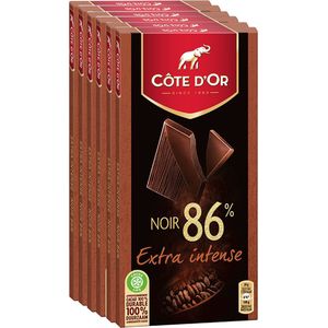 Côte d'Or - chocoladetablet - Noir Brut 86% - 100g x 6