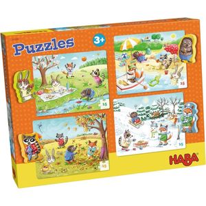 Haba Kinderlegpuzzel De Seizoenen 8-delig