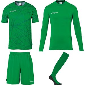 Uhlsport Prediction Bundle Keeperset Heren - Groen / Wit | Maat: M