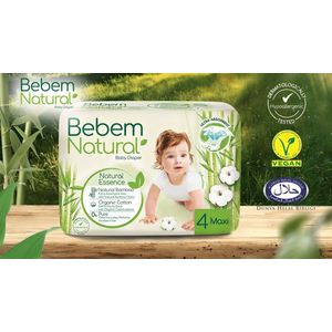 Bebem Natural 4 Maxi 7-14 KG - 360 luiers - (12 x 30) - Maandbox