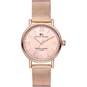 River Woods Wisconsin RW340029 Horloge - Staal - Rosékleurig - Ø 34 mm