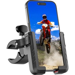 Telefoonhouder voor Fiets - Telefoonhouder Mobiele Fiets Video Opname - Universele Stuur Motorfiets iPhone 16 Samsung S24 E Bike
