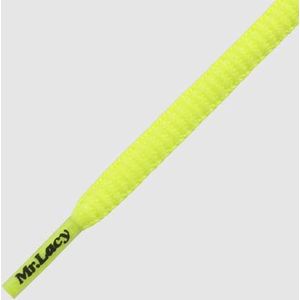5 mm x 120 cm Neon Geel Waterafstotend -  loopschoen veters - Mr.Lacy Runnies Hydrophobic