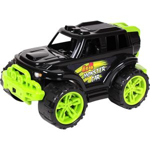 Monster Speelgoedauto 4x4 - Zwart/Groen