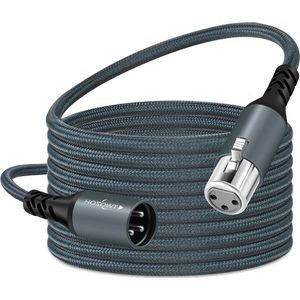 10M Braided Balanced 3Pin XLR Male to XLR Female HiFi Audio Microphone Cable - Professional Audio Cable