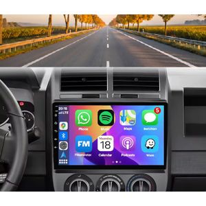 Autoradio 2/32 met Carplay en Android auto | Geschikt voor Jeep Compass Patriot 2006-2011 | Radio scherm met Navigatie | 2006 2007 2008 2009 2010 2011 | MK