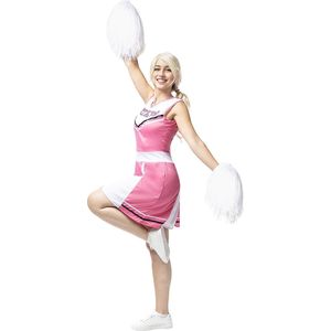 Funidelia | Roze Cheerleader Kostuum voor vrouwen  Cheerleader, American Football, Middelbare School, Beroepen - Kostuum voor Volwassenen Accessoire verkleedkleding en rekwisieten voor Halloween, carnaval & feesten - Maat M - Roze