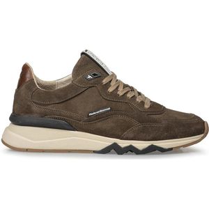 Floris van Bommel Sneakers Heren - Lage sneakers / Herenschoenen - Suède - SFM-10136 - Bruin - Maat 42