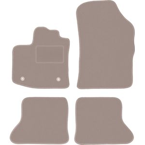 Beige veloursmatten voor: Dacia Dokker minivan (2013-)