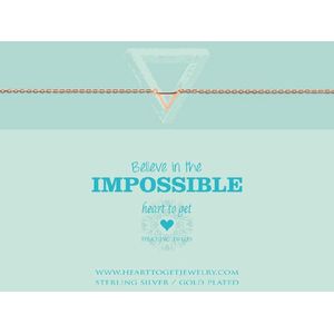 Heart to Get bracelet, gold plated, small triangle, believe in the impossible