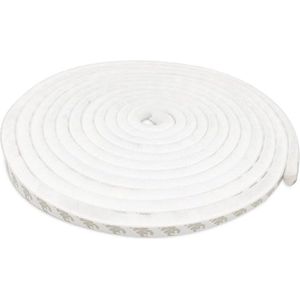 Zelfklevende Borstelafdichting voor Deuren en Ramen - 5m Energiebesparende Strip (Wit)