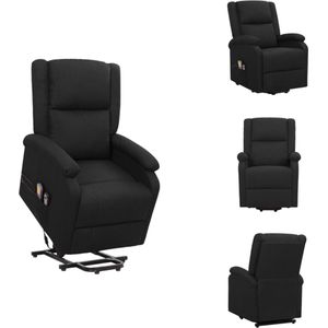 vidaXL Massagestoel - Verstelbaar - Heffunctie - Massagefunctie - Comfortabele zitervaring - Stevig en stabiel - Zwart - 70 x 89 x 103.5 cm - Fauteuil