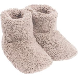 Mistral Home - Pantoffels boots teddy - maat 36/37 - 100% polyester - Beige