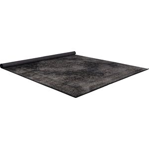 Dutchbone Rugged - Vloerkleed - Zwart/Grijs - 170x240cm