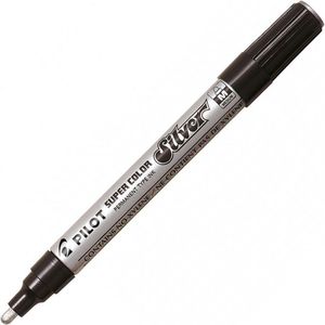 Pilot Super Color - Zilveren Marker Pen – Medium Tip