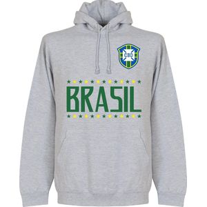 Brazilië Team Hooded Sweater - Grijs - XL