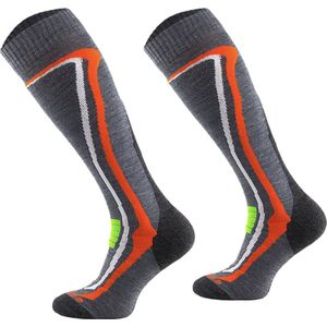 Comodo Skisokken Merinowol SKI2 - Grijs - Maat 39-42