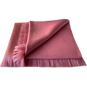 Alpaca D'Luxe Sjaal - Donker oud roze - Scarf - Sjaal van alpacawol - Luxe cadeau - Sjaals Dames - Sjaals Heren - Lange sjaal - Damesmode - Zacht en Warm - Moederdag Cadeau - Nekwarmer - Pink - Dameskleding - Verjaardagscadeau - Elegant - Comfortabel