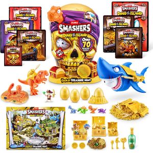 Smashers Dino Island Reuzenschedel Goud - Oranje Dino van ZURU