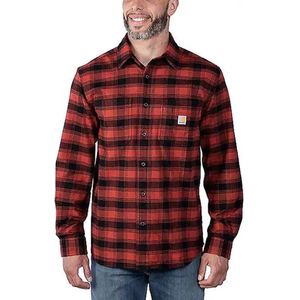 Carhartt Flannel plaid shirt 5945 red ochre L